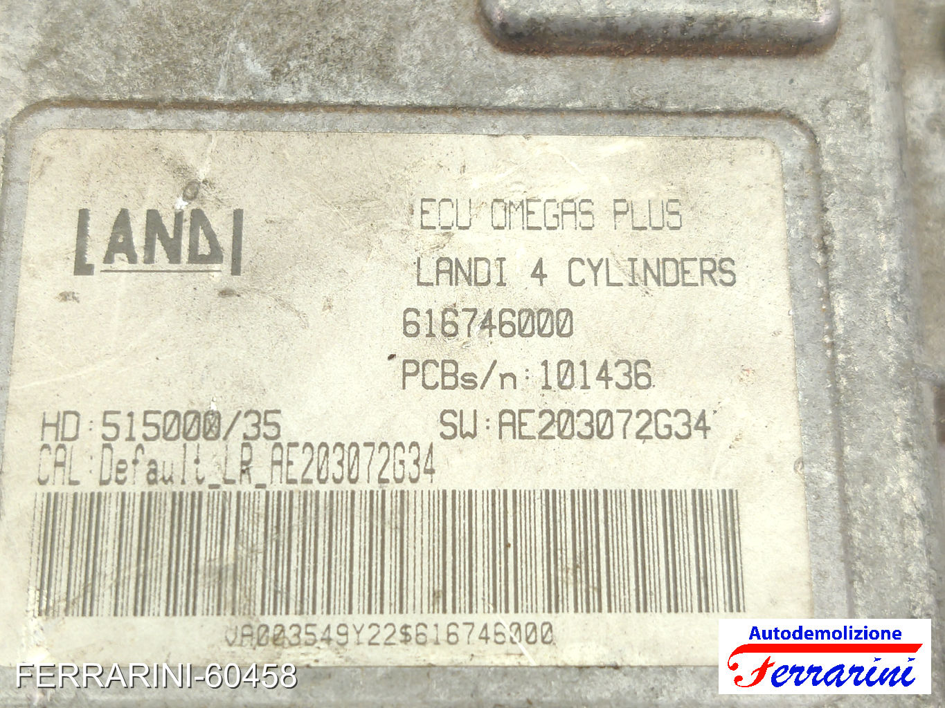 Centralina Gpl SEAT LEON 1P1 1.6 MULTIFUEL 2005-2013 616746000, 51500035