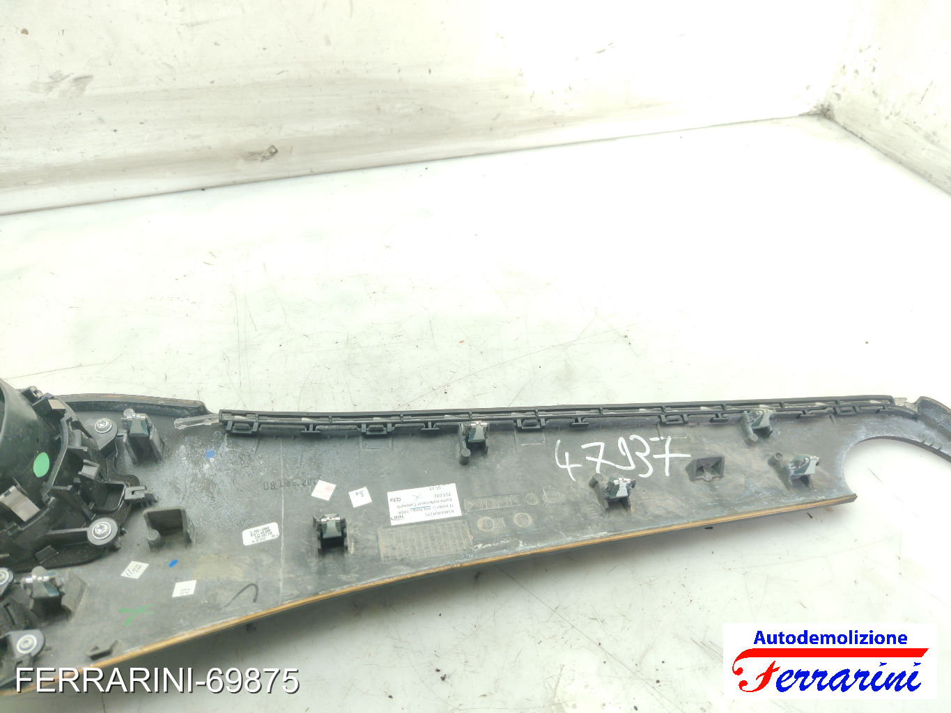 modanatura rivestimento cruscotto MERCEDES CLASSE B W242, W246 2011-2014 destro