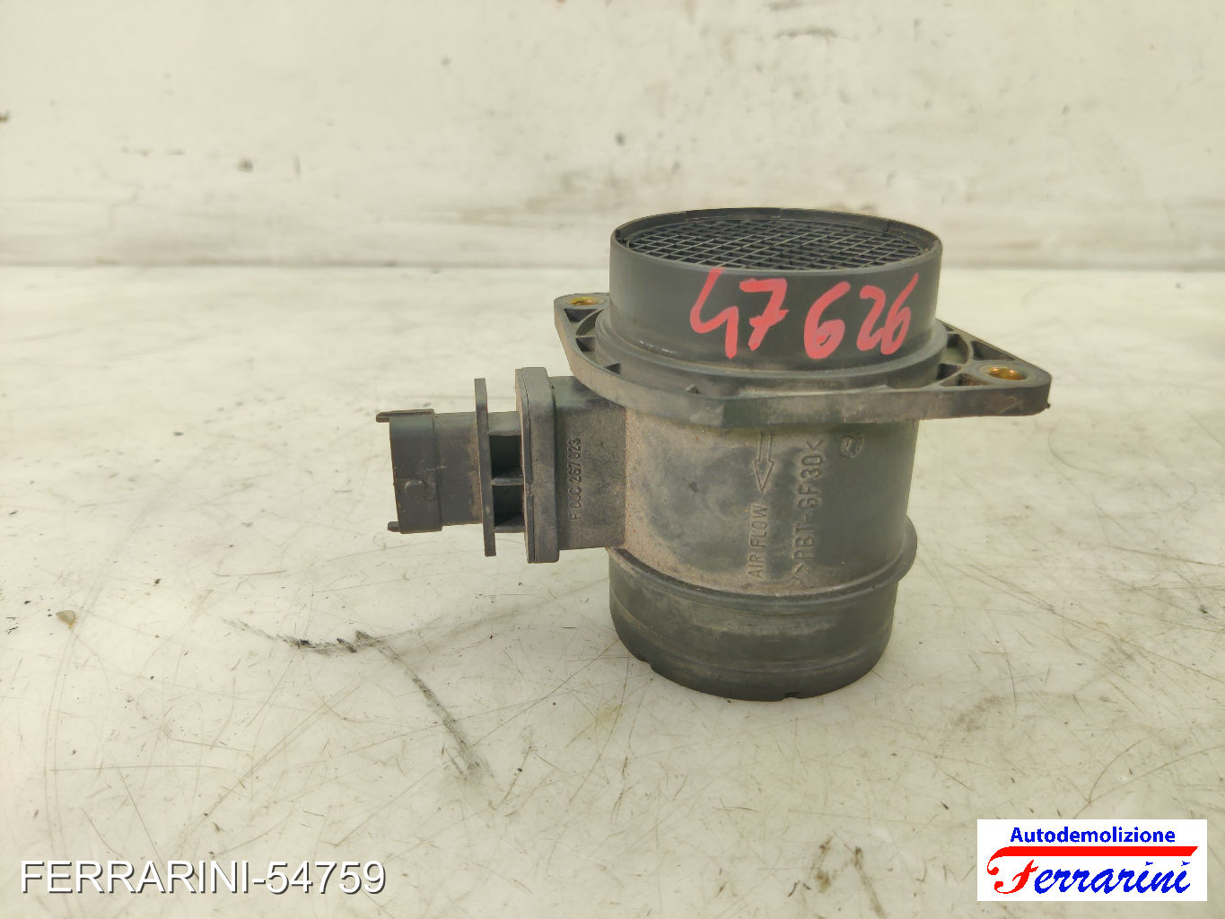 Debimetro LANCIA YPSILON 843 1.3 D MULTIJET 2006-2011 55208546, 51792707 9