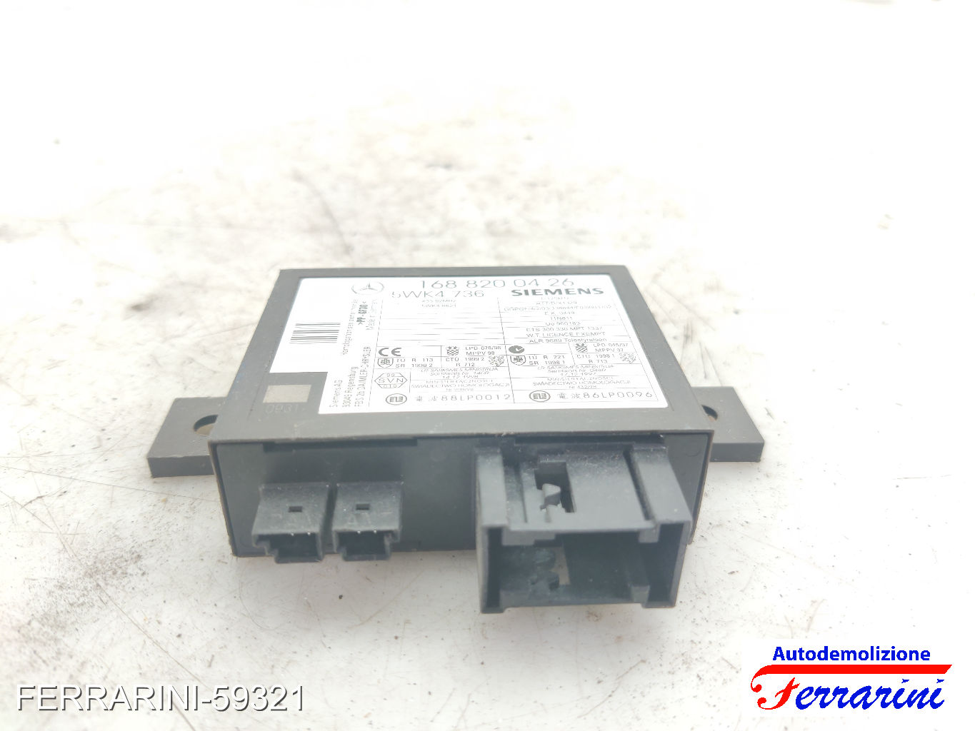 Centralina Centralina Immobilizzatore MERCEDES CLASSE A W168 1997-2004 7