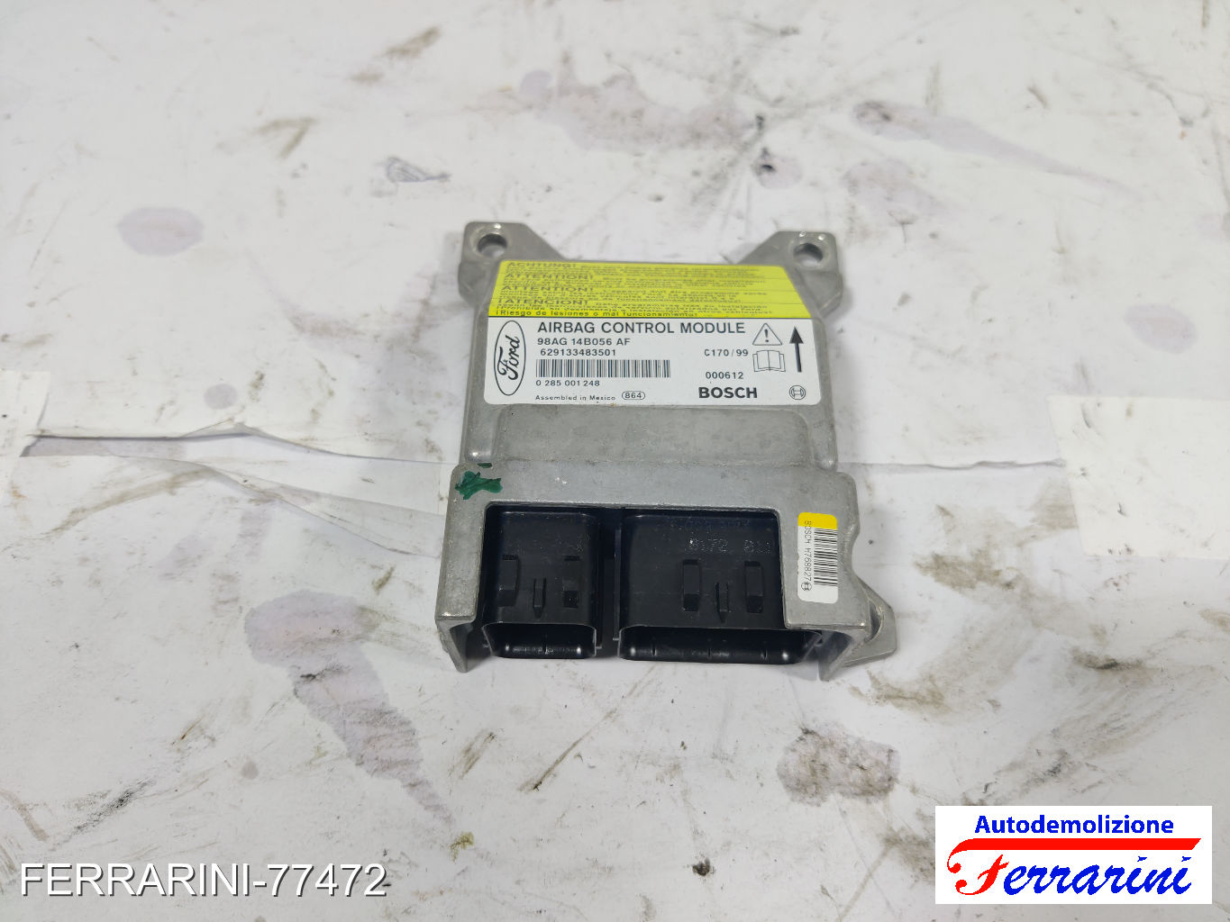 Centralina Airbag FORD FOCUS SW DNW 1999-2004 98AG14B056AF, 629133483501