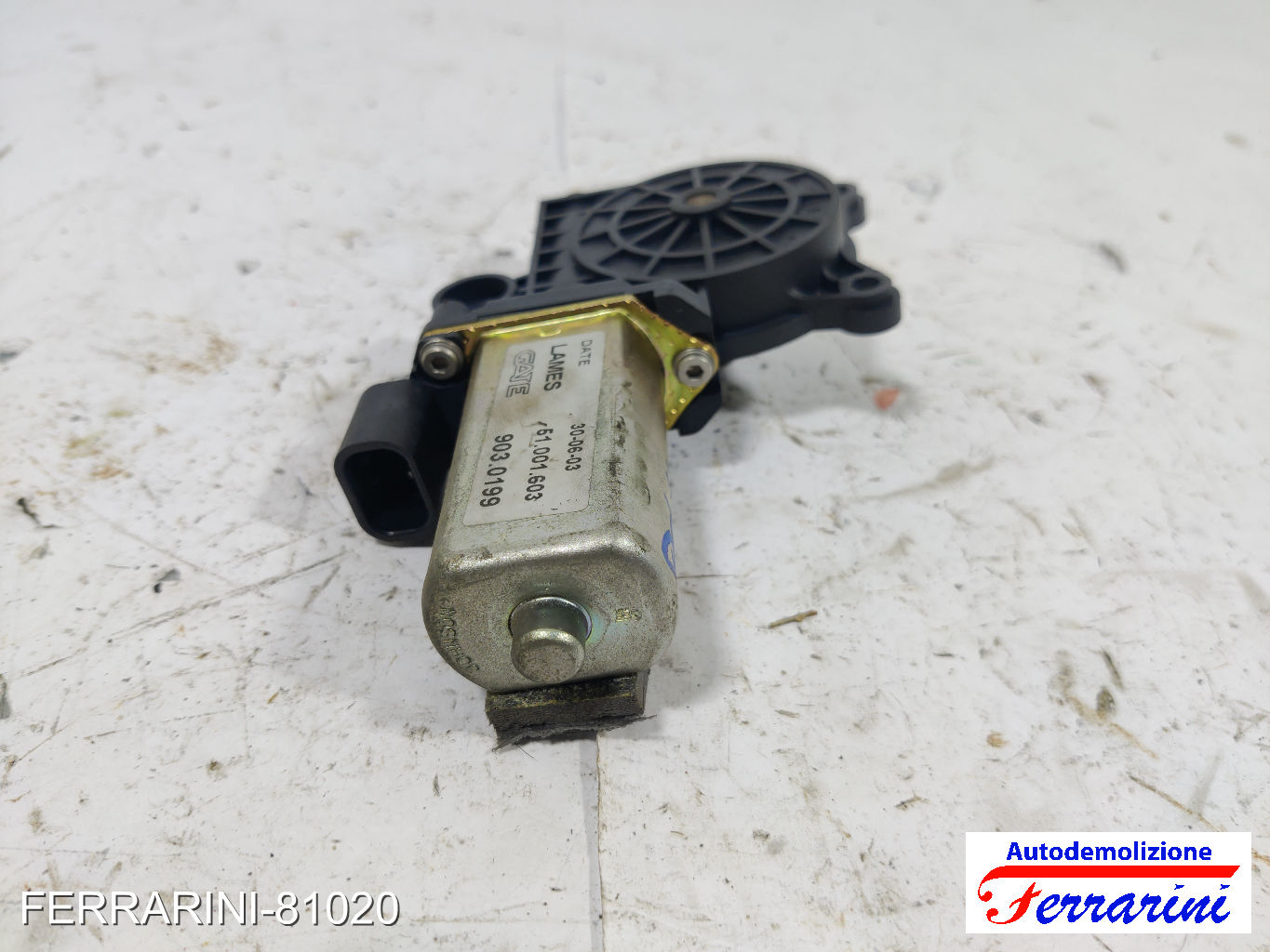 Motorino Alzavetro LANCIA YPSILON 843 1.2 2003-2011 71732835, 9030199, 51001603