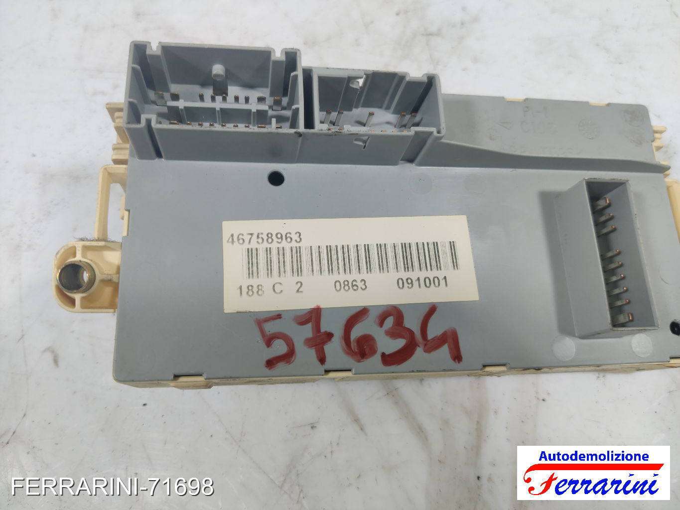 Body Computer FIAT PUNTO 188 1.2 60 1999-2010 46812235, 46758963, 188C2
