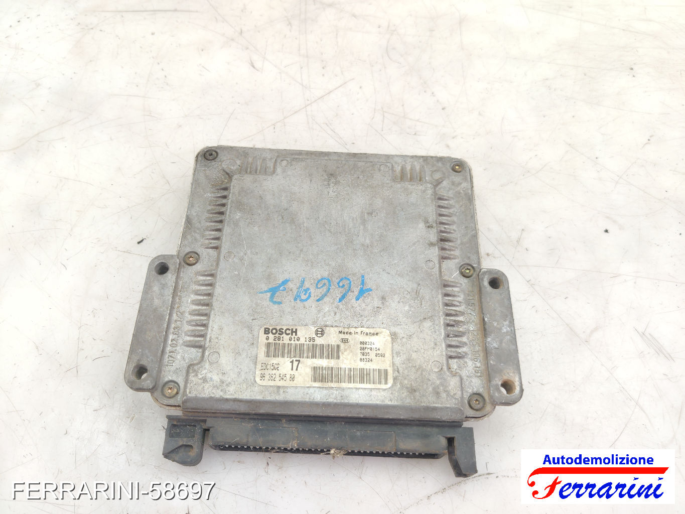 Centralina Motore FIAT SCUDO 220 2.0 JTD 1999-2006 9636254580, 0281010135 10