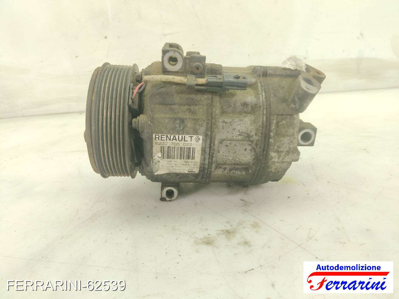 Compressore Clima OPEL VIVARO A X83 1.9 DTI 2001-2014 8200705022, 8200577732