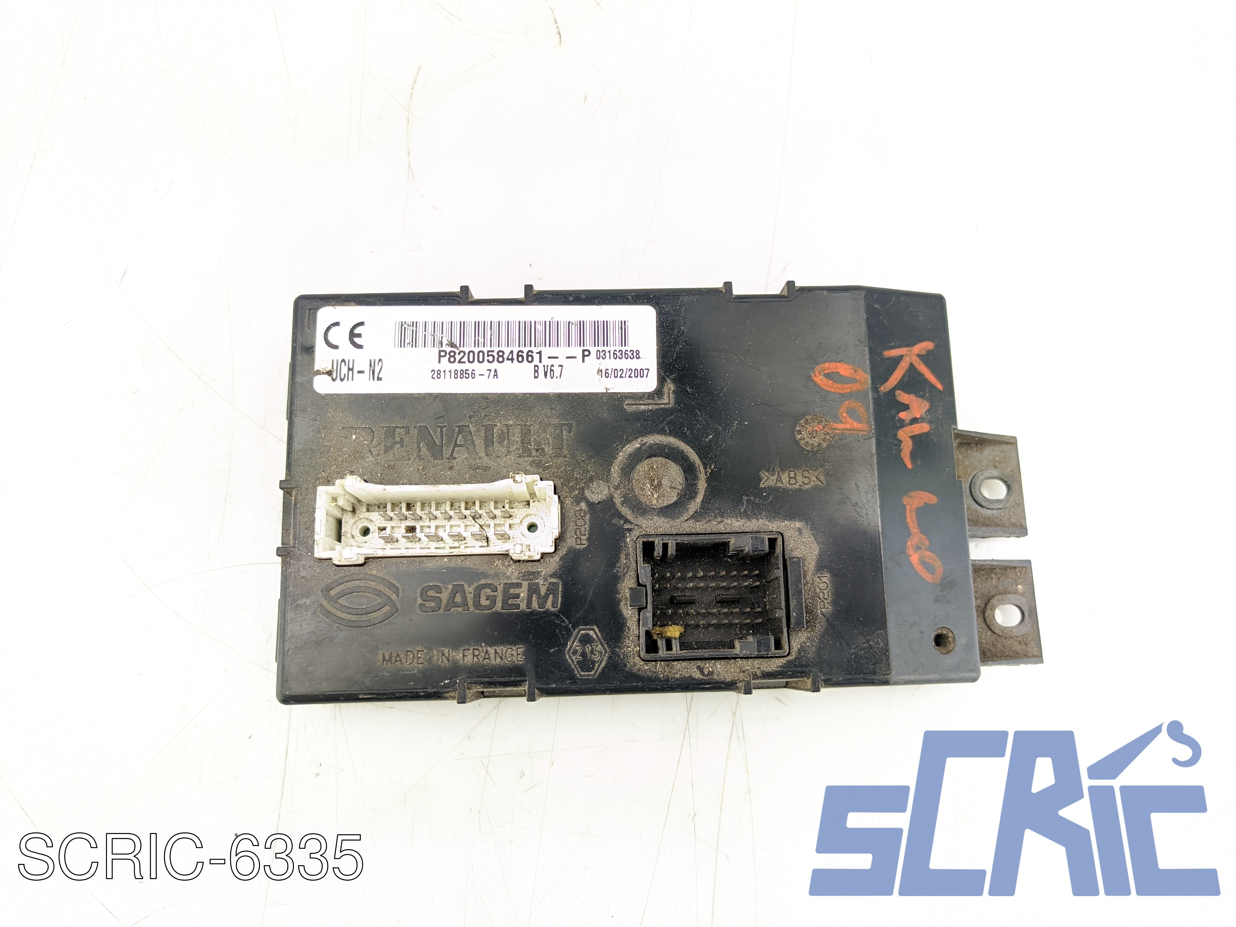 Body Computer RENAULT KANGOO KC0/1 1.2 1997-2023 8200584661, 281188567A