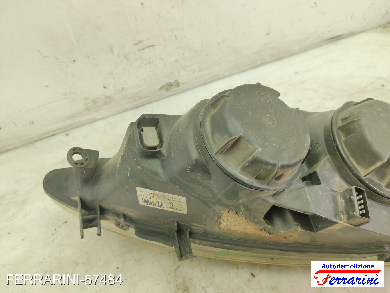 Faro Anteriore PEUGEOT 307 SW 3H 2002-2009 sinistro, sx 6204Z3, 6204ZR