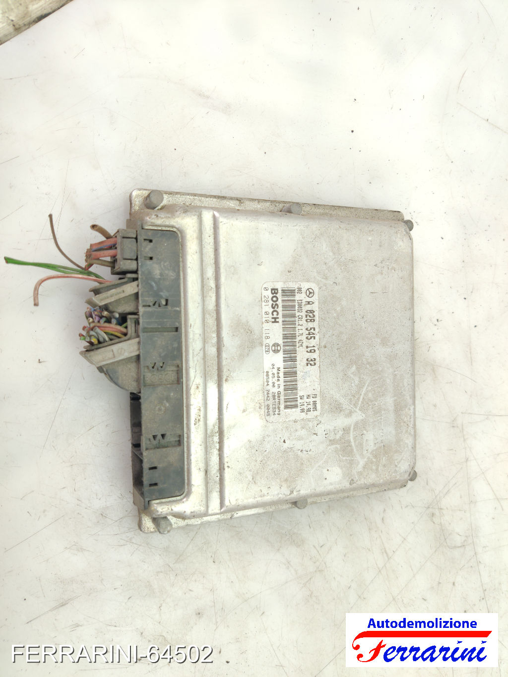 Centralina Motore MERCEDES CLASSE A W168 A 170 CDI 1998-2001 A0285451932
