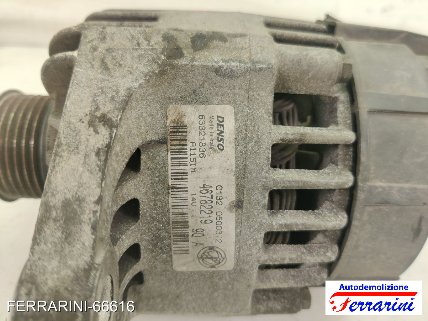 Alternatore ALFA ROMEO 147 937 1.6 16V T.SPARK 2001-2010 46782219, 63321836 6