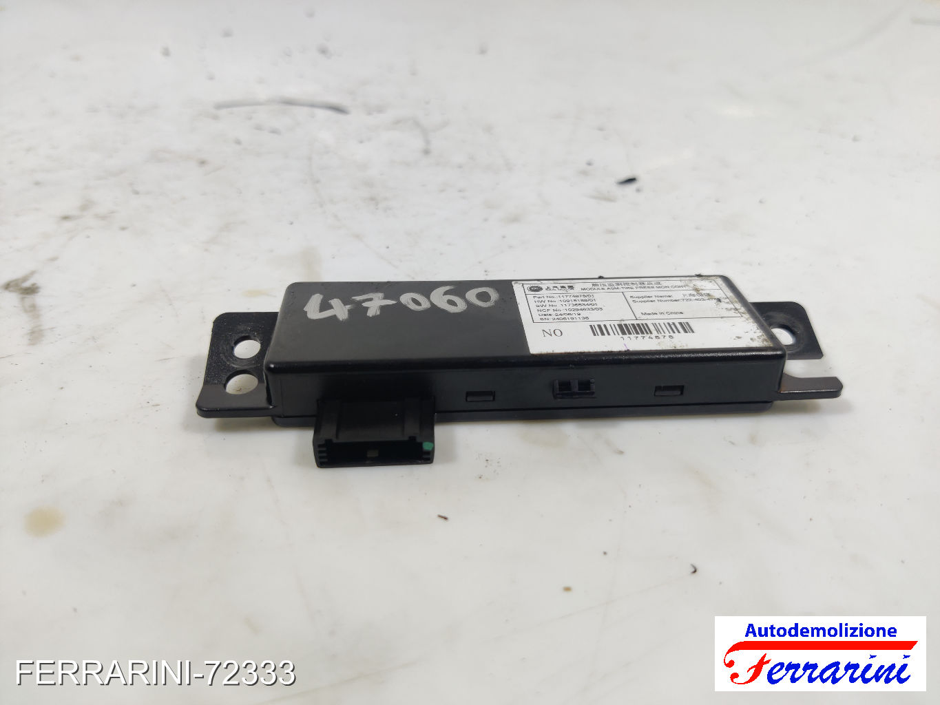 centralina TPMS pressione pneumatici MG MG ZS SUV 1.5 VTI 2017-2023 11774878