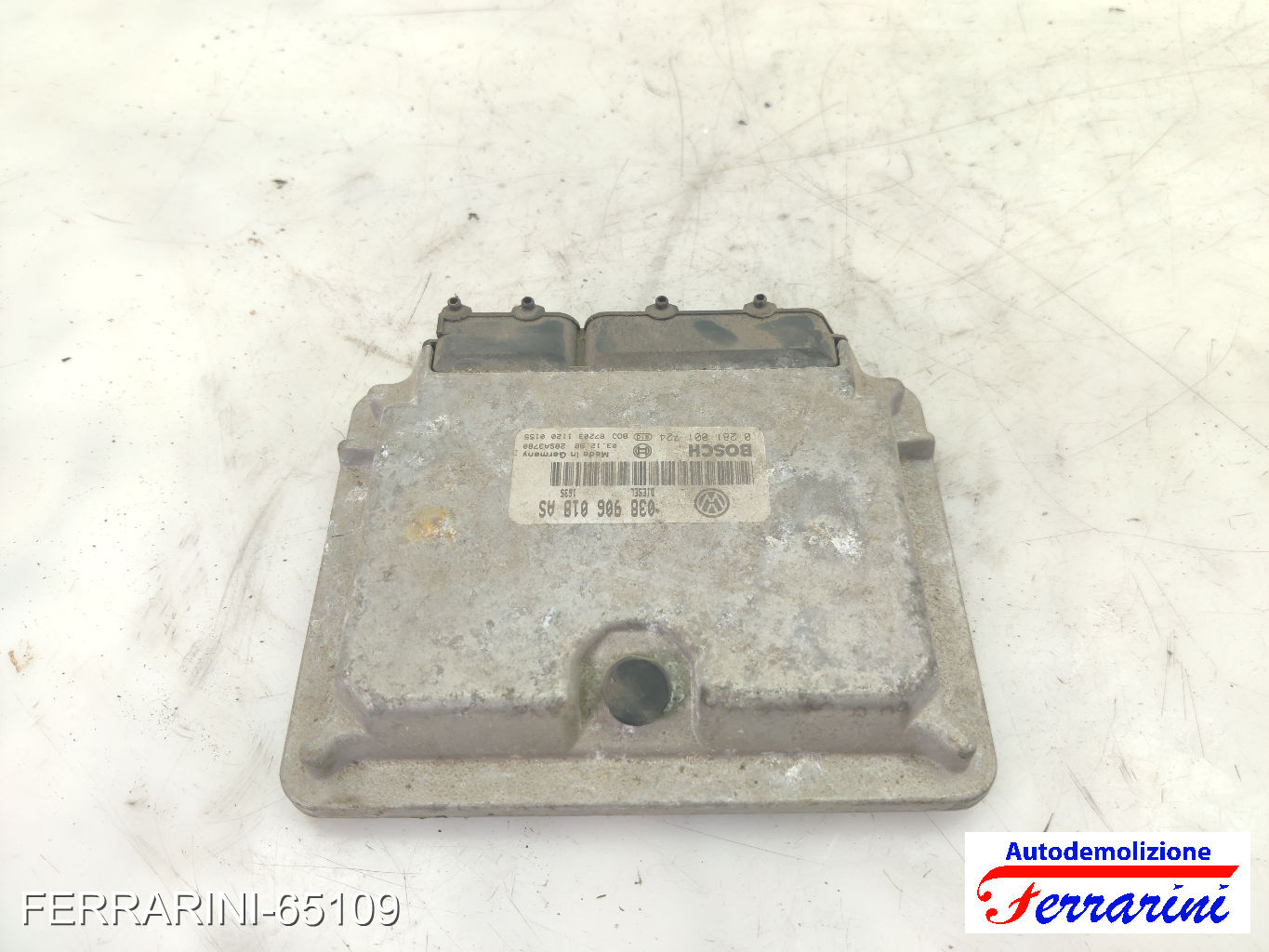 Centralina Motore AUDI A4 AT 8D5 1.9 TDI 1996-2001 038906018AS, 28SA3780 6