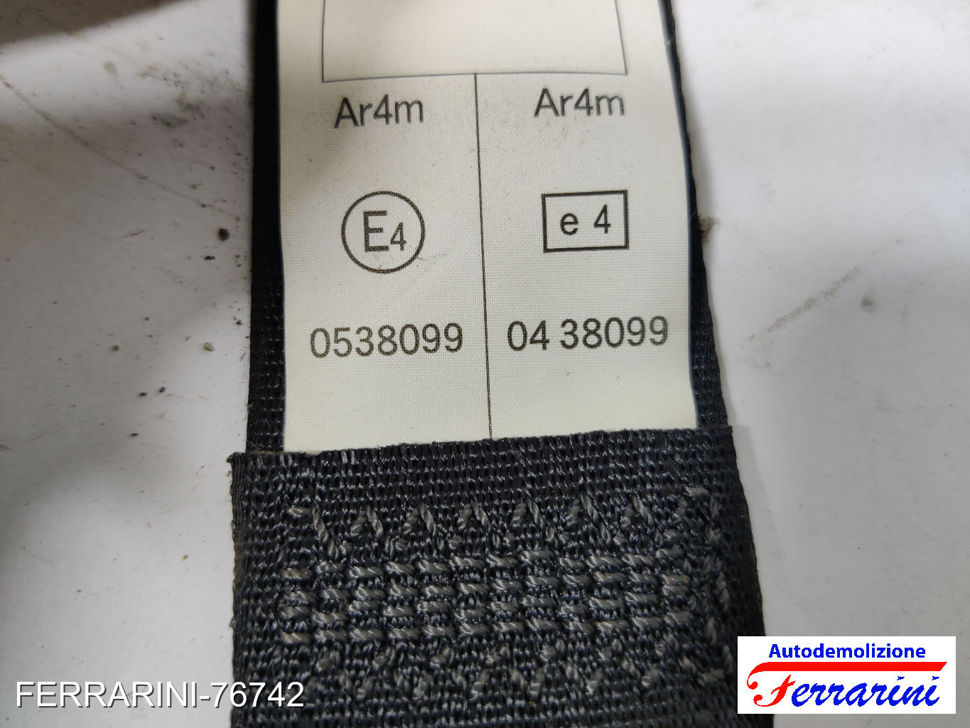 Cintura Di Sicurezza TOYOTA IQ J1 2009-2015 destra, dx, posteriore, post
