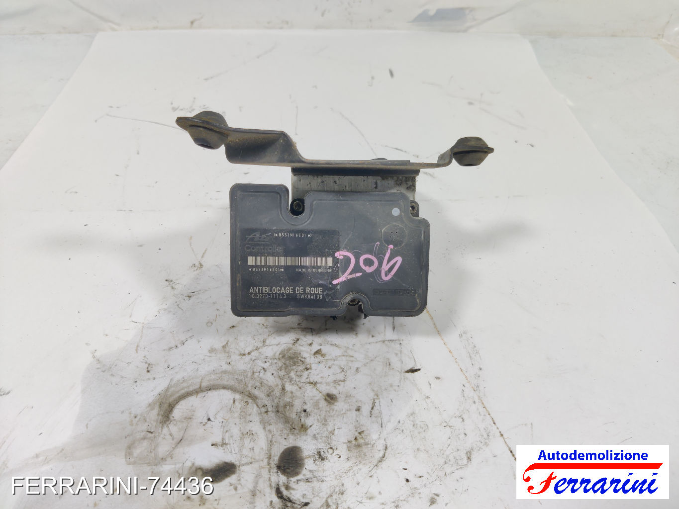 Centralina Pompa Abs PEUGEOT 206 2A/C 1.4 HDI ECO 70 2001-2009 9652342980 9