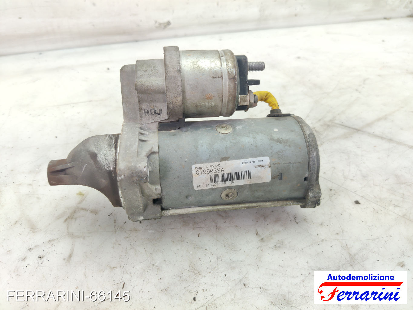 Motorino Avviamento OPEL AGILA A H00 1.3 CDTI 2003-2007 55221292, 8058642088735