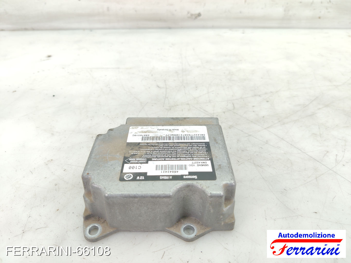 Centralina Airbag ALFA ROMEO 147 937 2004-2010 46842421, 5WK43277, 46070510C