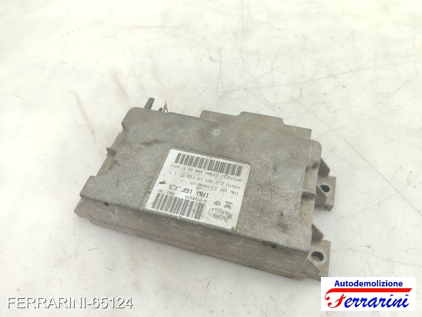 Centralina Motore FIAT PUNTO 176 60 1.2 1993-1999 46531212, 26160210601, 301NA28