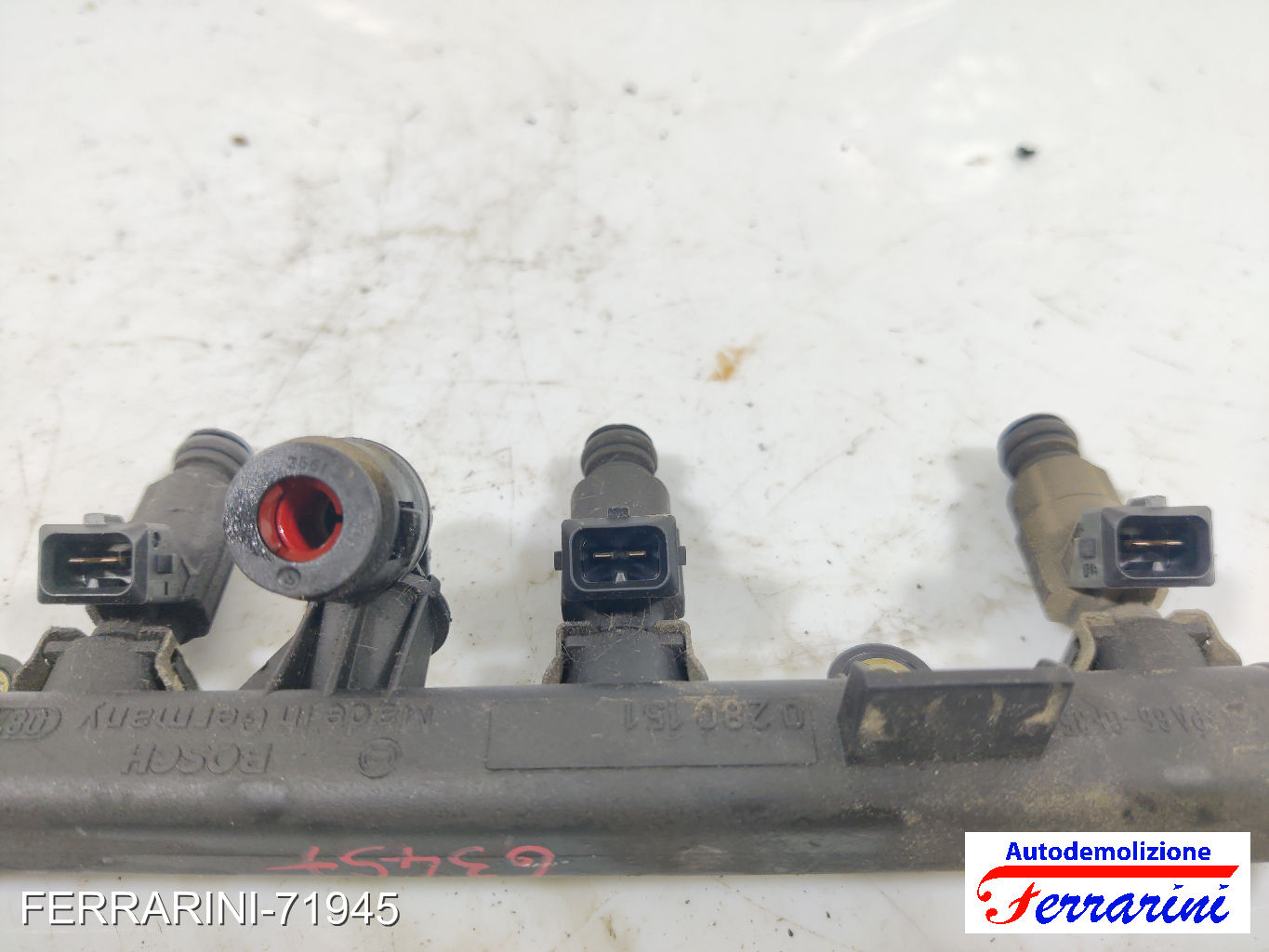 Flauto Iniettori LANCIA YPSILON 843 1.2 2003-2011 46757284, 77363806, 0280151073