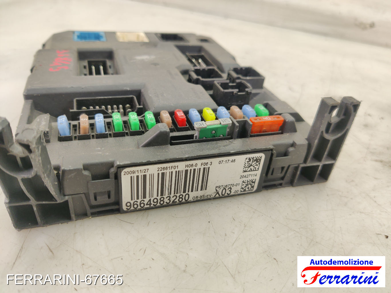 Kit Accensione CITROEN C3 1 FC, FN 1.1 LPG 2006-2009 9665424480, 215865398A