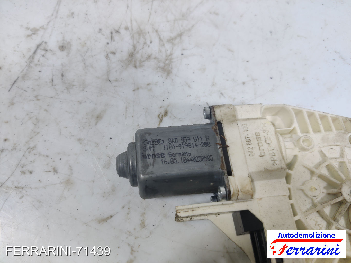 Motorino Alzavetro MERCEDES CLASSE A W168 A 170 CDI 2001-2004 8K0959811A