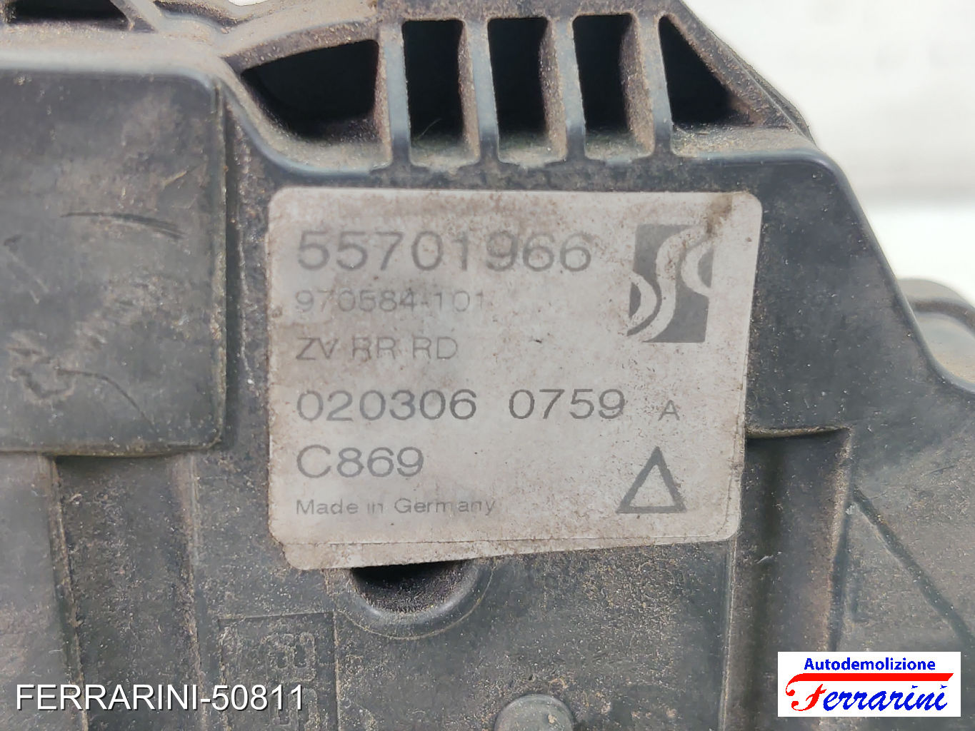 Serratura Porta FIAT GRANDE PUNTO 199 2005-2013 destro, dx, posteriore, post 8