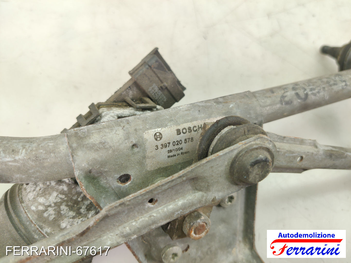 Spazzacqua Motorino Tergicristallo PEUGEOT 206 SW 2E/K 2002-2007 anteriore