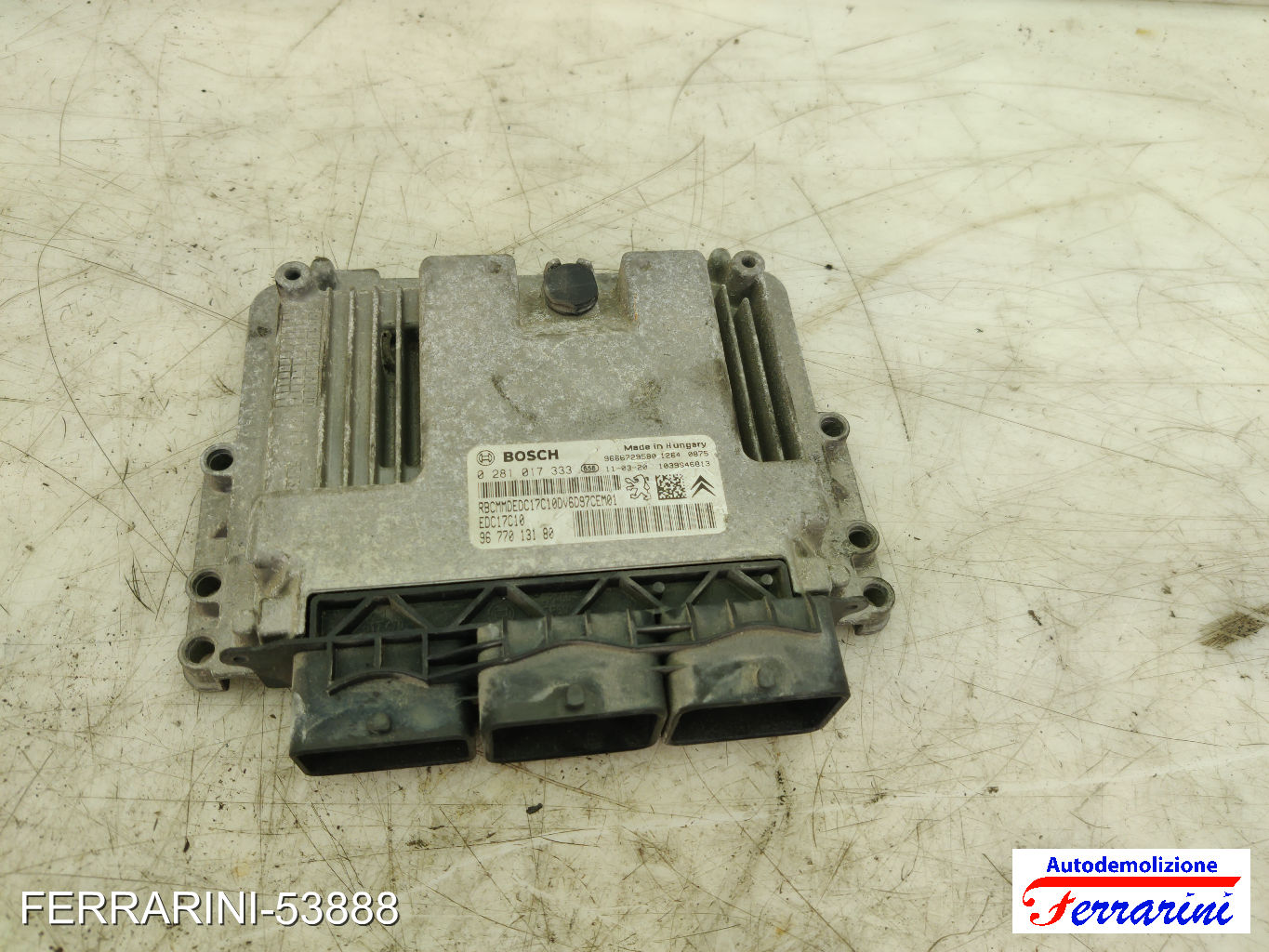 Kit Accensione CITROEN C3 PICASSO SH 1.6 HDI 90 2010-2016 0281017333, EDC17C10 11