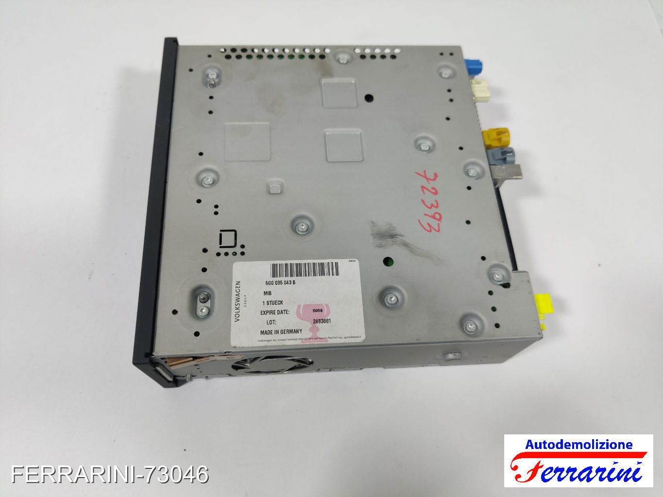 Stereo Radio VW GOLF 7 5G1, BE1, BE2, BQ1 2012-2020 5G0035043B, 48A9D2B05BB6 7