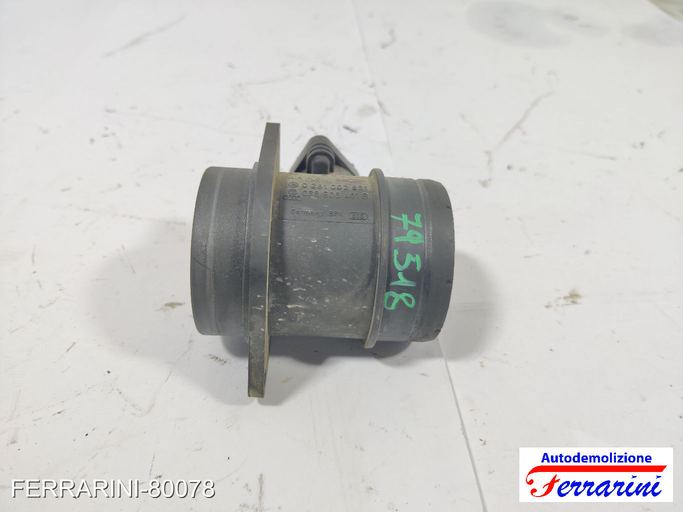 Debimetro AUDI A3 SPORTBACK 8PA 1.9 TDI 2004-2010 038906461B, 0281002531 7