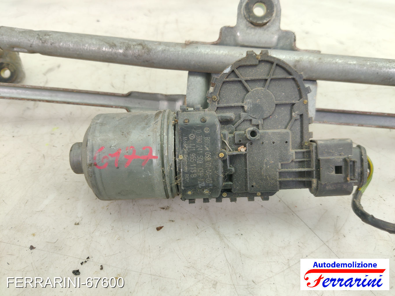 Spazzacqua Motorino Tergicristallo VW GOLF 4 VARIANT 1J5 1999-2001 anteriore 12