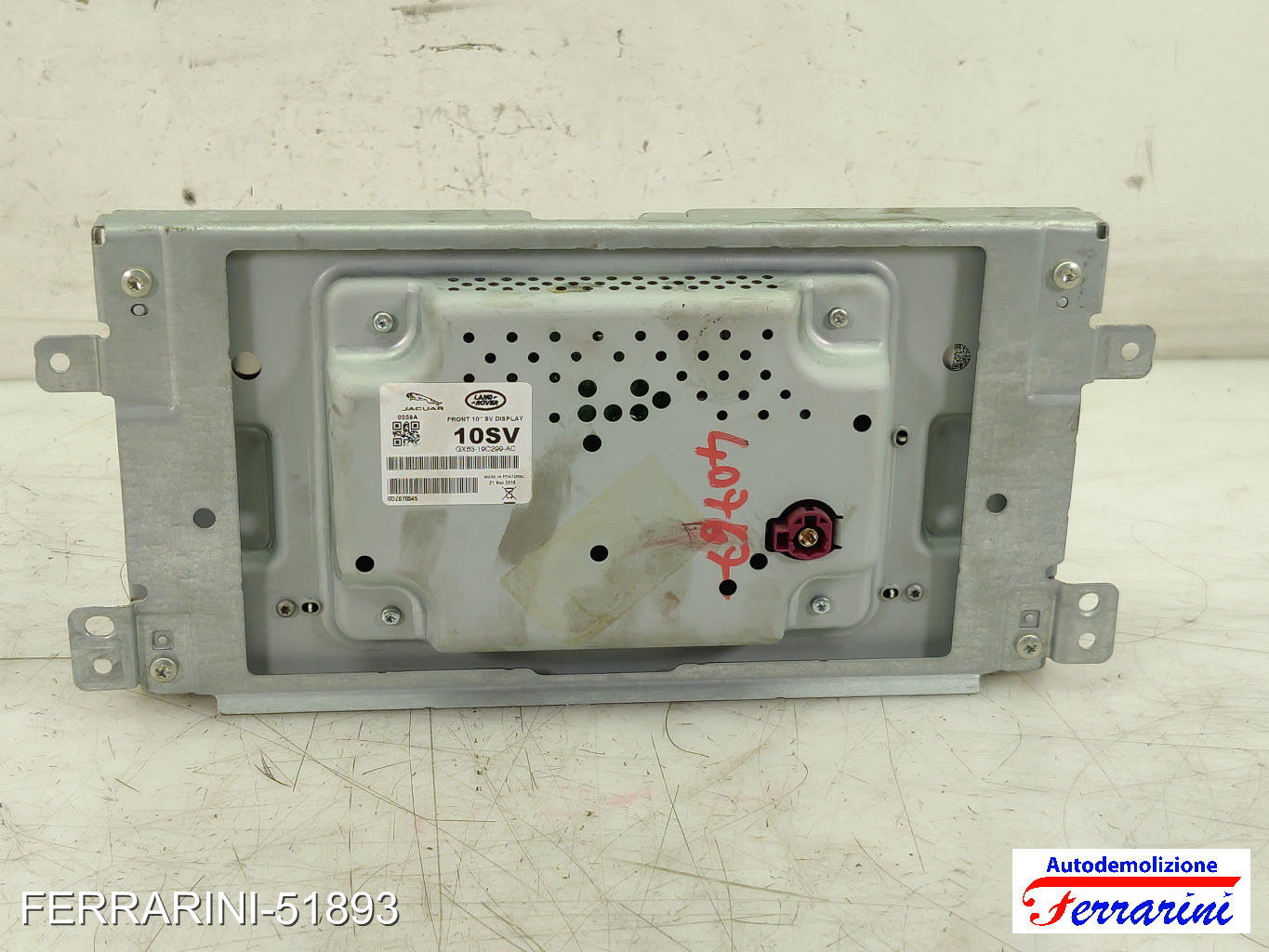 Schermo multifunzione navigatore Stereo Radio LAND ROVER RANGE ROVER EVOQUE L538 7