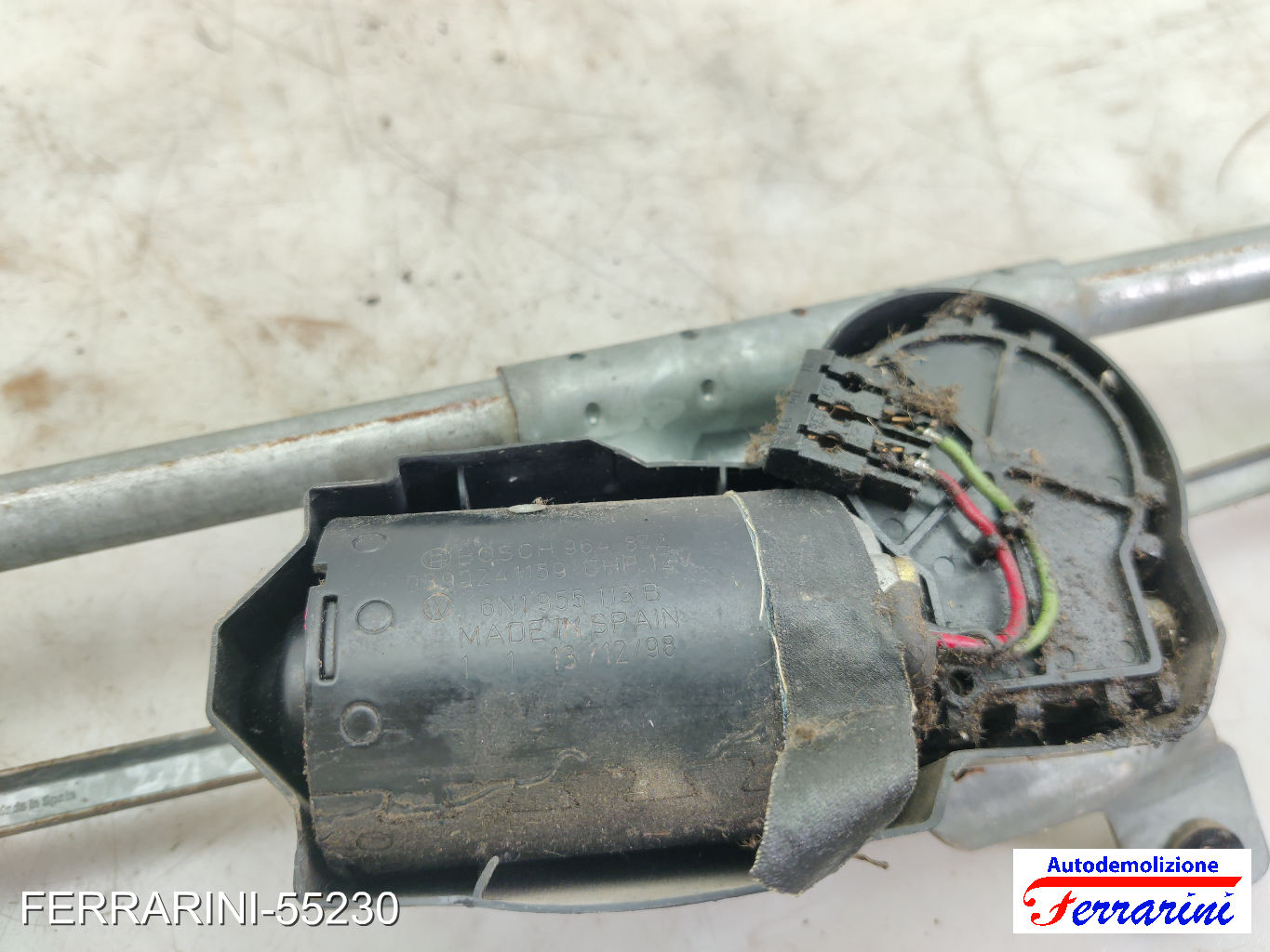 Spazzacqua Motorino Tergicristallo VW POLO 6N1 1995-1999 anteriore, frontale