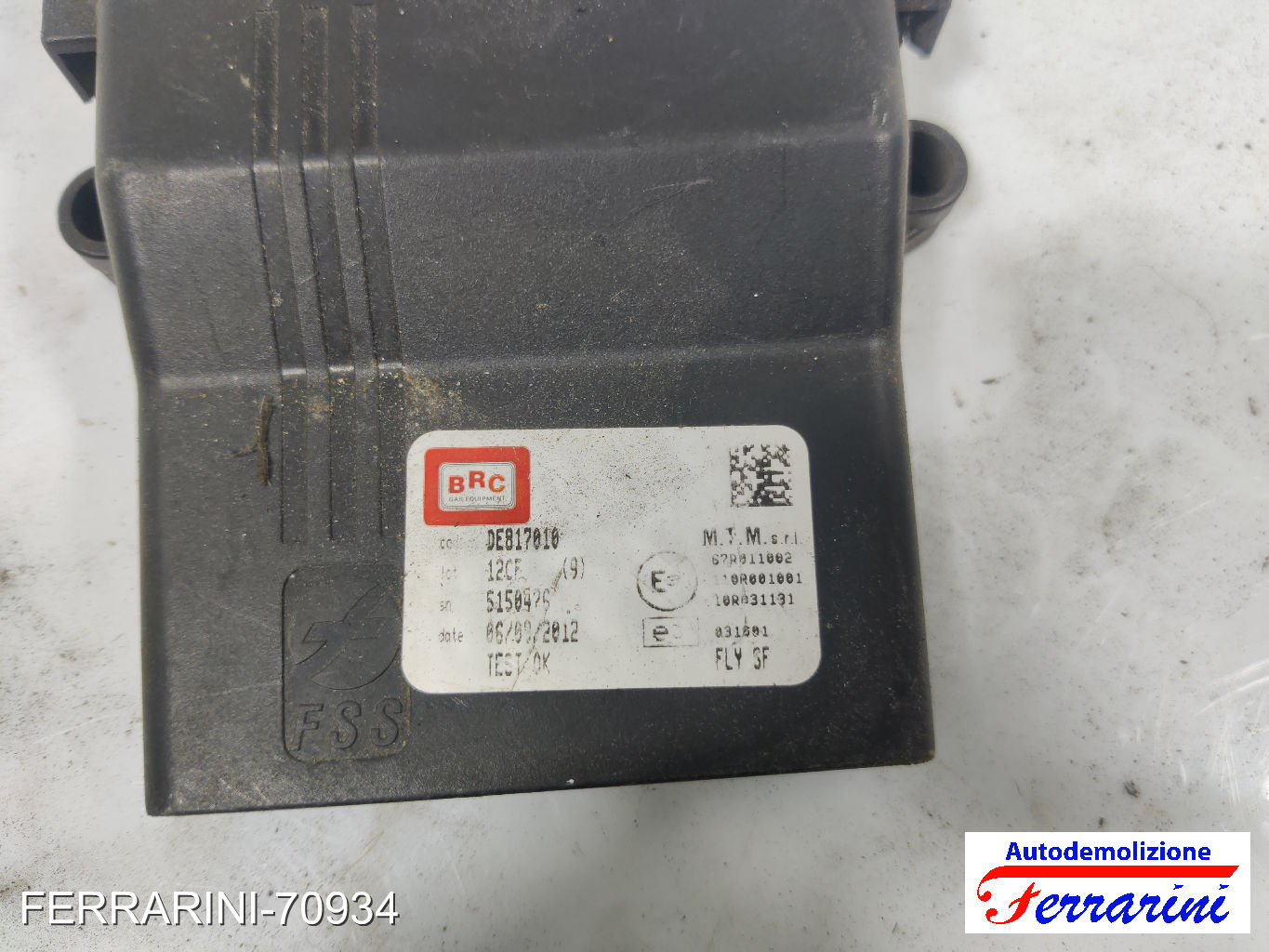 Centralina Gpl CITROEN C3 1 FC, FN 1.1I 2002-2009 67R011002