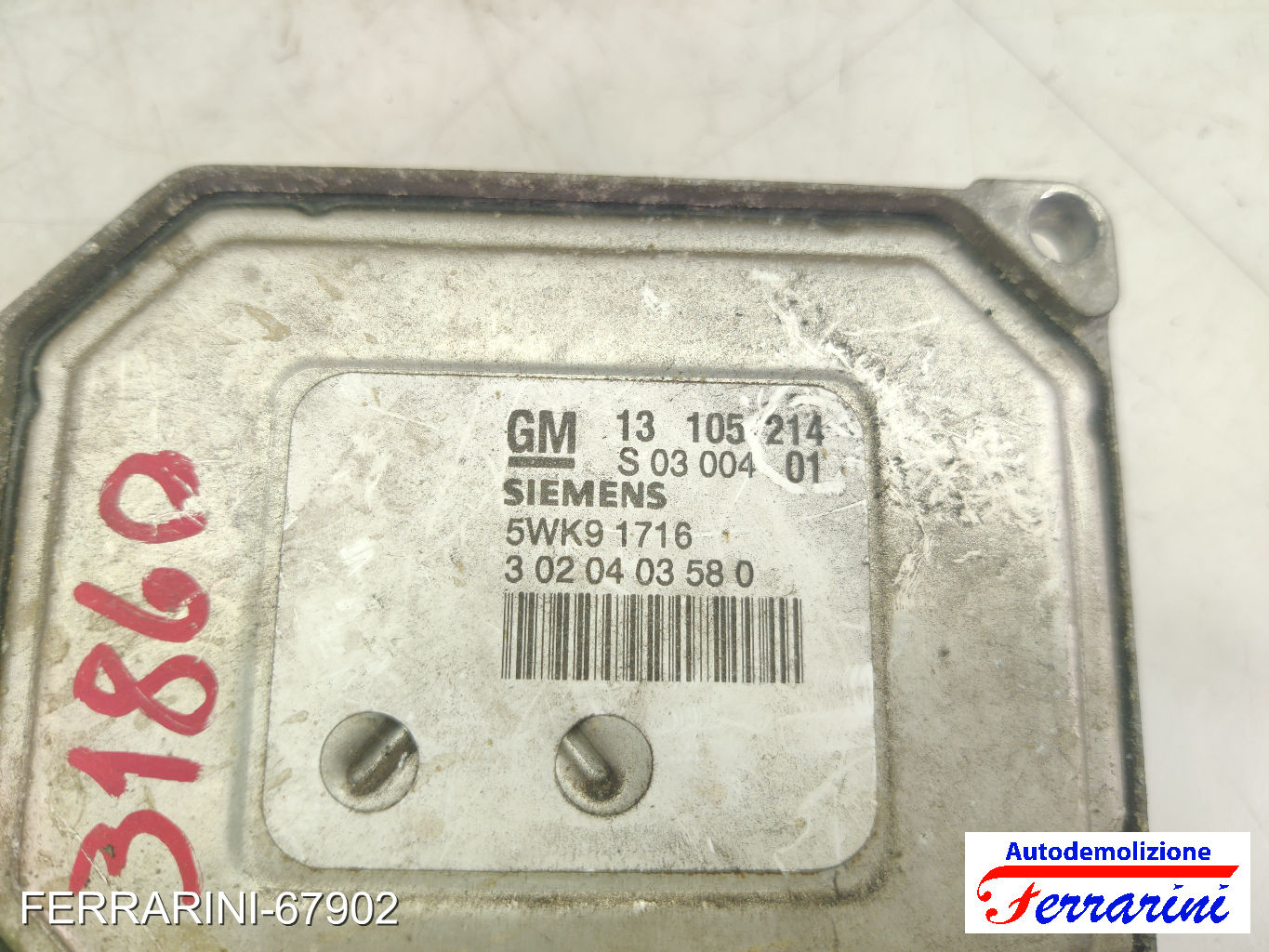 Kit Accensione OPEL MERIVA A X03 1.8 2003-2010 13105214 10
