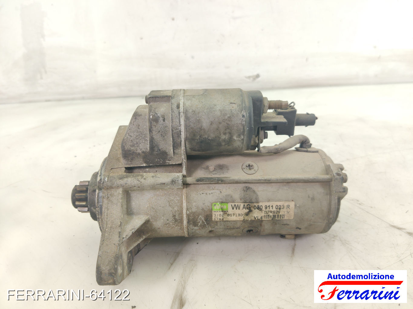 Motorino Avviamento VW GOLF 4 1J1 1.9 TDI 1997-2004 020911023R, D7RS29 9
