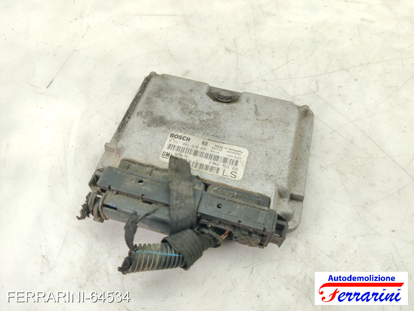 Centralina Motore OPEL ASTRA G T98 1.7 TD 1998-2000 90589736, 0281001670 6