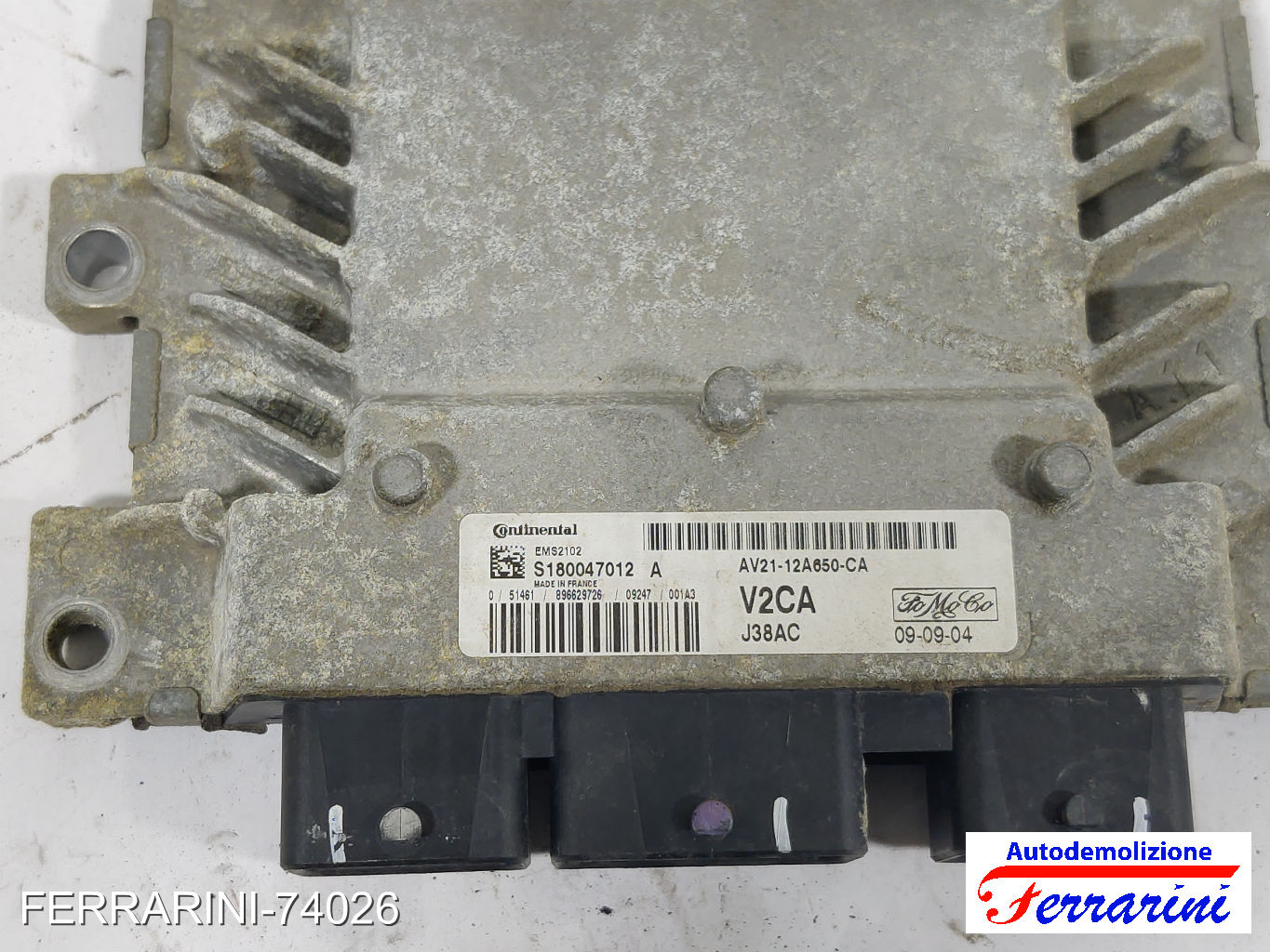 Centralina Motore FORD FIESTA 6 CB1, CCN 1.25 2008-2017 J38AC, S180047012A 7