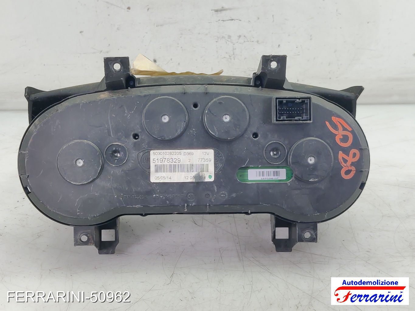 Quadro Contachilometri FIAT PUNTO 199 1.4 NATURAL POWER 2012-2023 51978329 7
