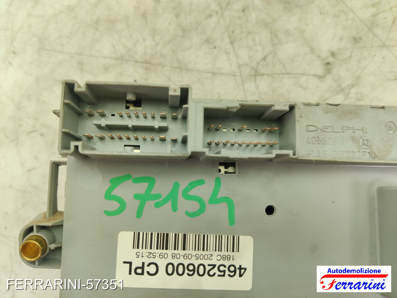 Body Computer FIAT DOBLO 119, 223 1.9 JTD 2003-2010 46520600, 51744898, 51770486