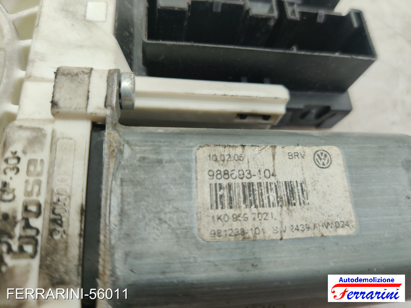 Motorino Alzavetro VW GOLF 5 1K1 1.9 TDI 2003-2008 1KO959792H, 988693104 7
