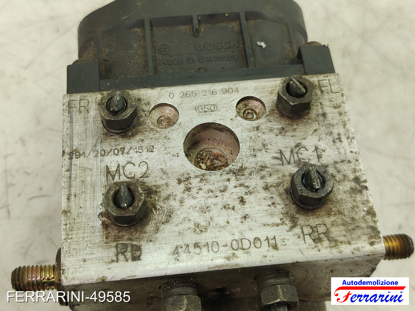 Centralina Pompa Abs TOYOTA YARIS P1 1.3 2002-2005 0273004636, 0265216904