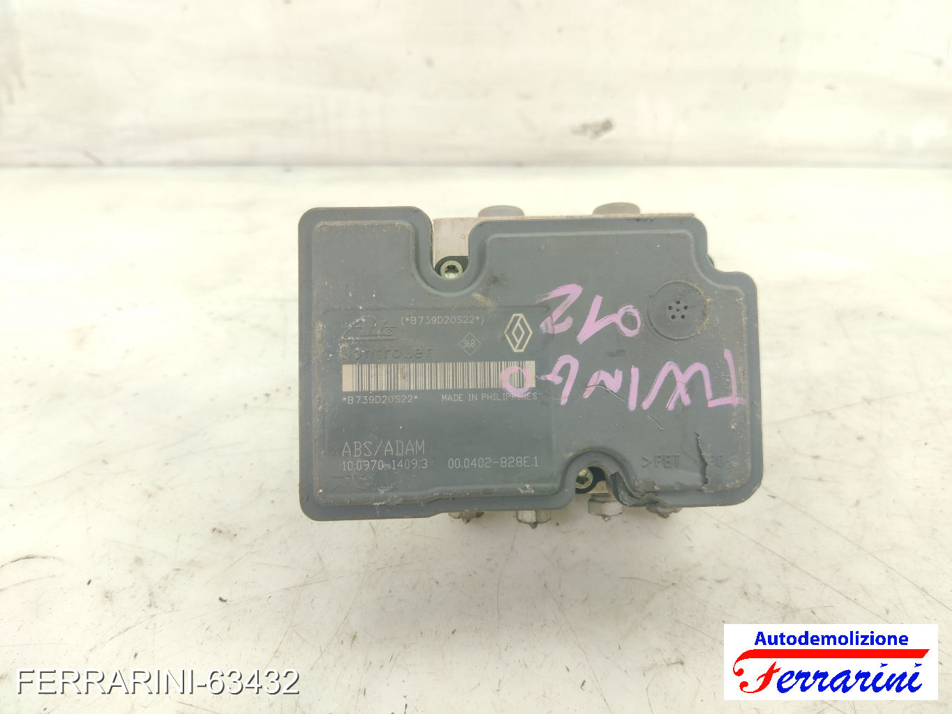 Centralina Pompa Abs RENAULT TWINGO 2 CN0 1.2 16V 2007-2014 8200403322