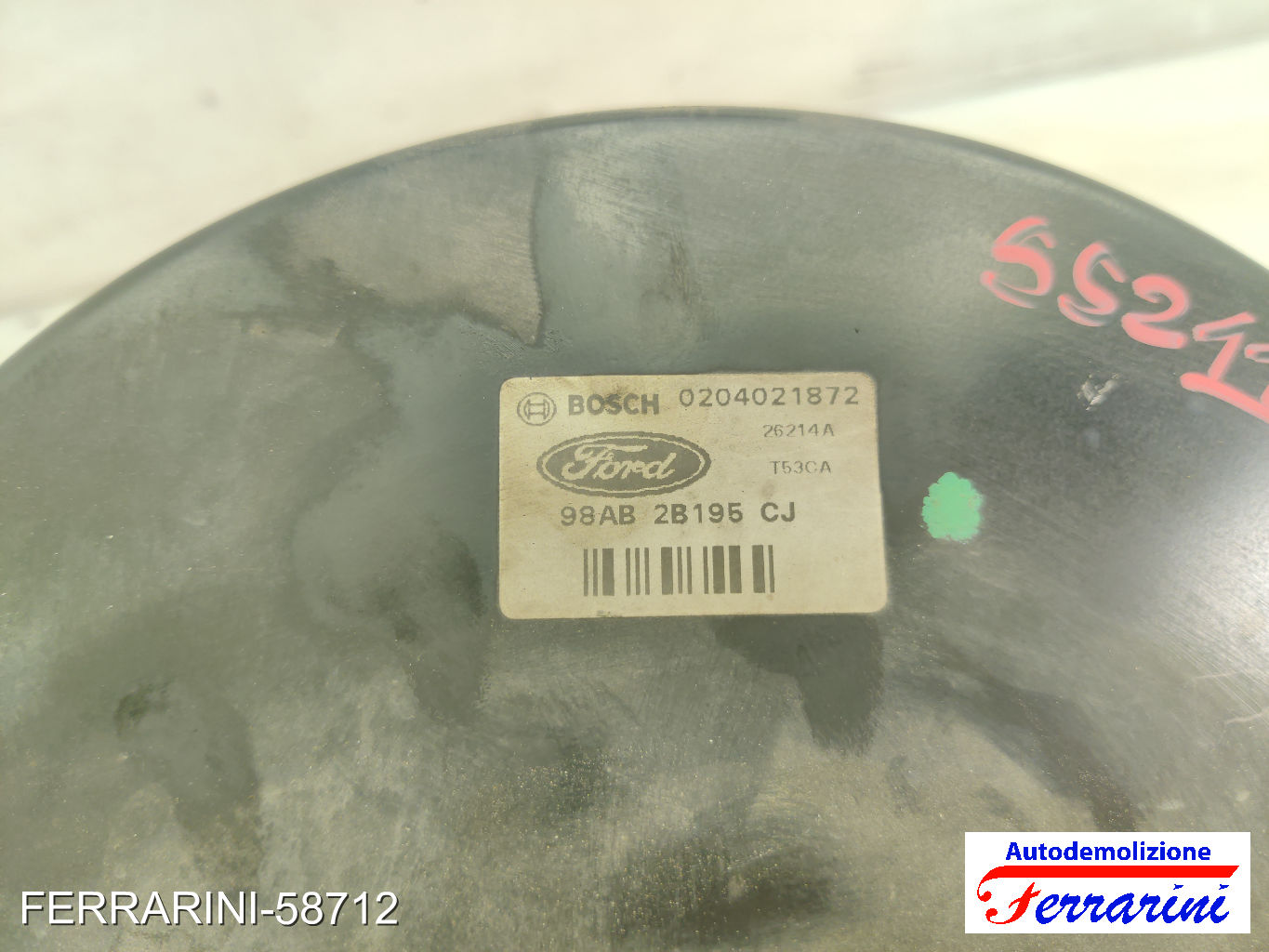 Servofreno FORD FOCUS DAW, DBW 1.8 TDCI 2001-2004 1073869, 1143913, 98AB2B195CG 6