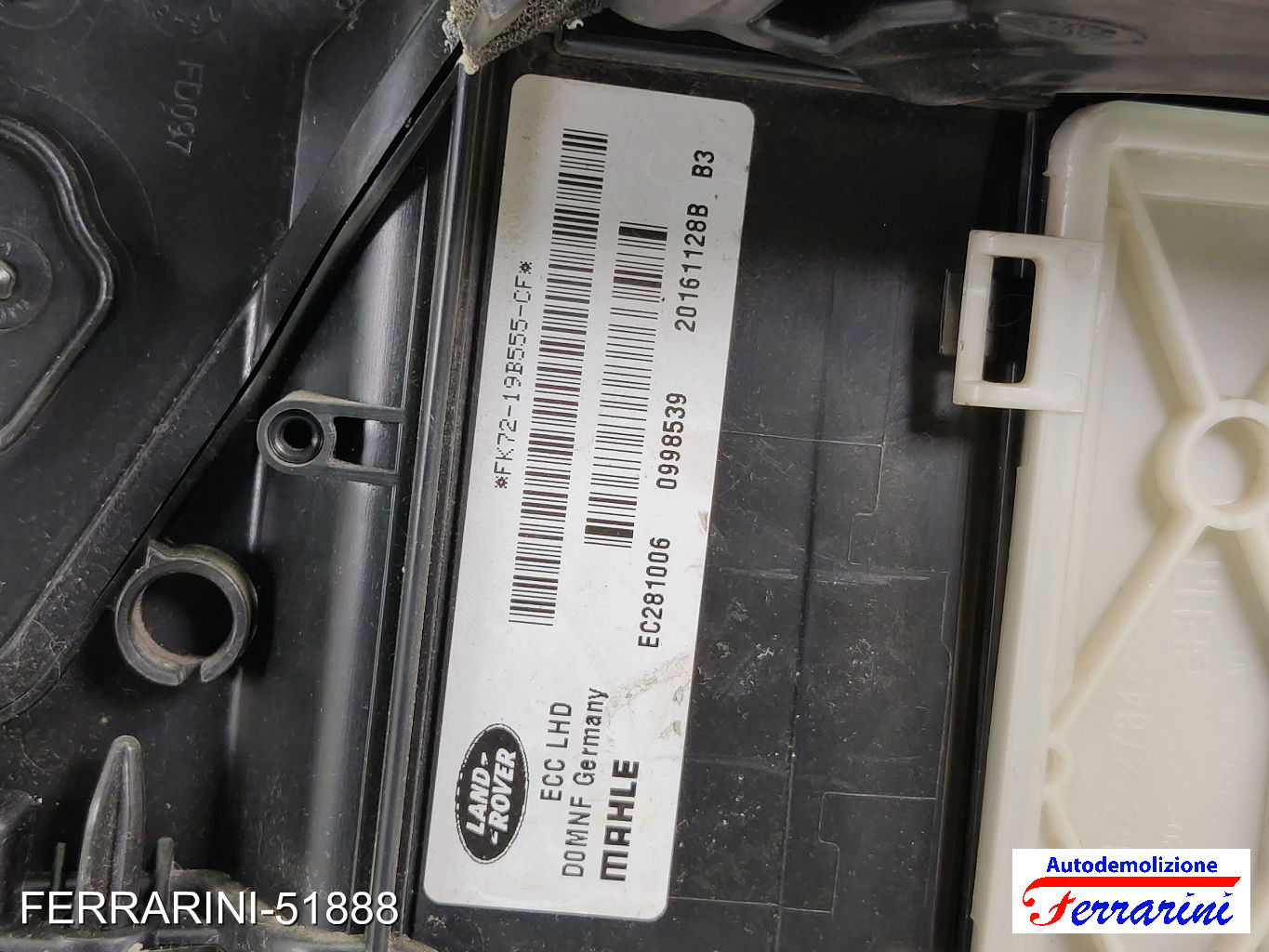 Stufa Completa LAND ROVER RANGE ROVER EVOQUE L538 2015-2019 EC281006 12