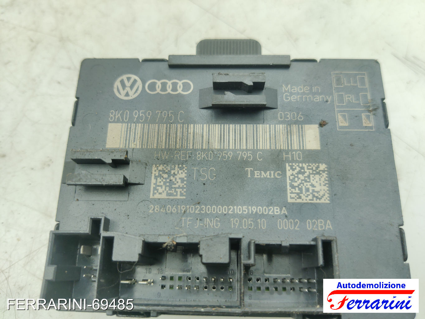 Centralina Comfort AUDI A4 8K2 2007-2015 8K0959795C, 000202BA, 190510
