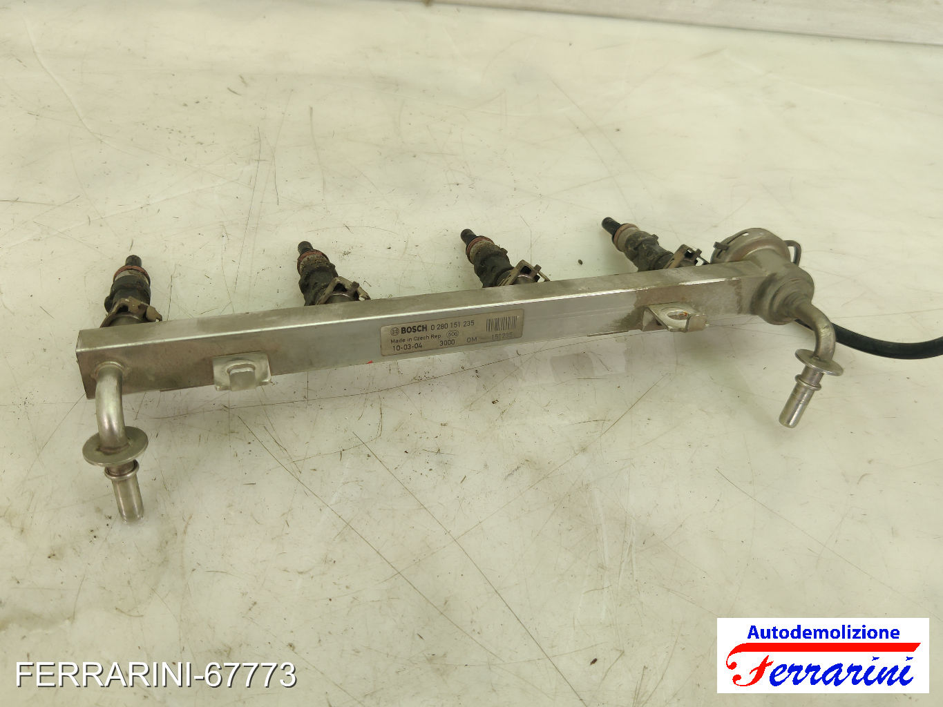 Flauto Iniettori ALFA ROMEO MITO 955 1.4 BI-FUEL 2009-2016 55209849, 55209504