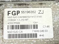 Centralina Motore OPEL CORSA C X01 1.3 CDTI 2003-2009 55196352, MJD6JOCA