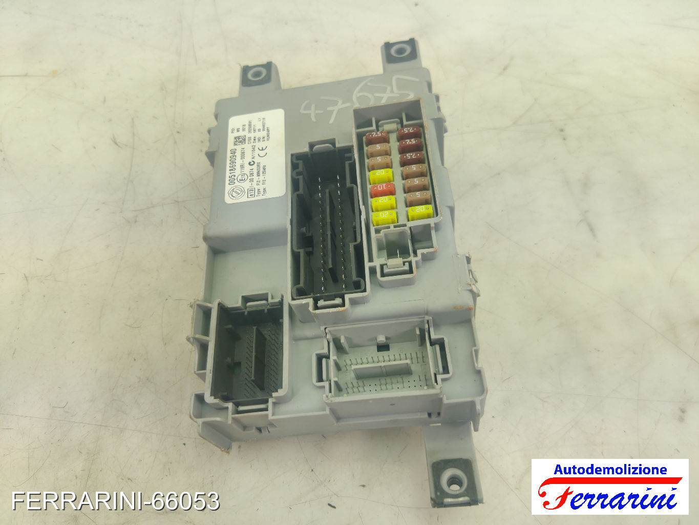 Body Computer FIAT PUNTO EVO 199 1.3 D MULTIJET 2009-2012 00518690940, 028260591 7
