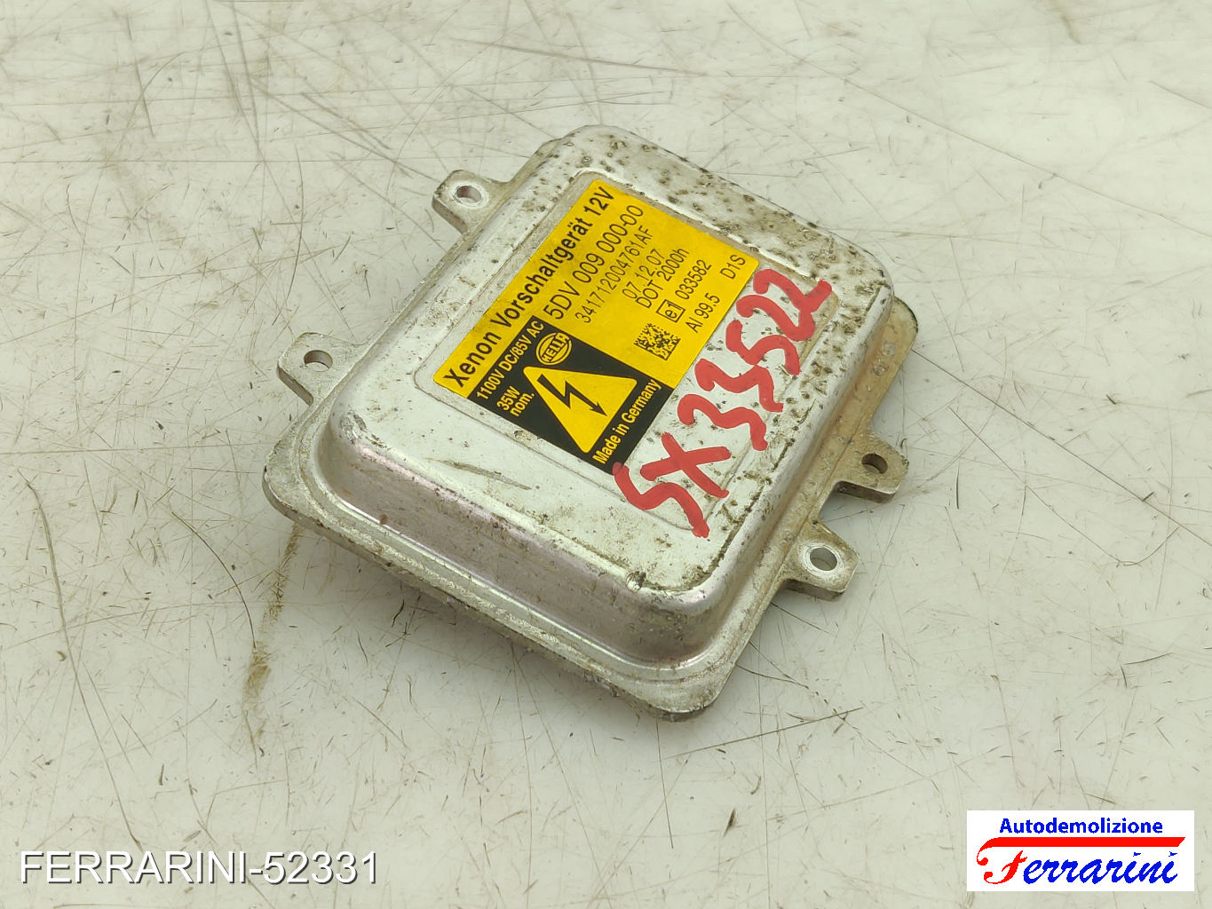 Centralina Faro CITROEN C4 PICASSO 1 UD 2.0 HDI 138 2006-2013 5DV009000