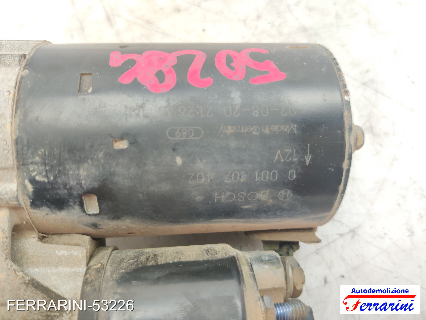 Motorino Avviamento OPEL AGILA A H00 1.0 12V 2000-2007 0001107402
