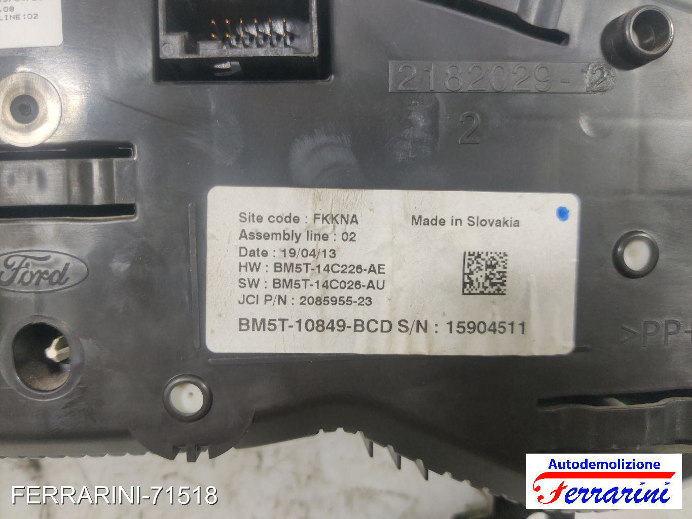 Quadro Contachilometri FORD FOCUS 3 TURNIER 1.6 TDCI 2010-2023 BM5T10849BCD 8